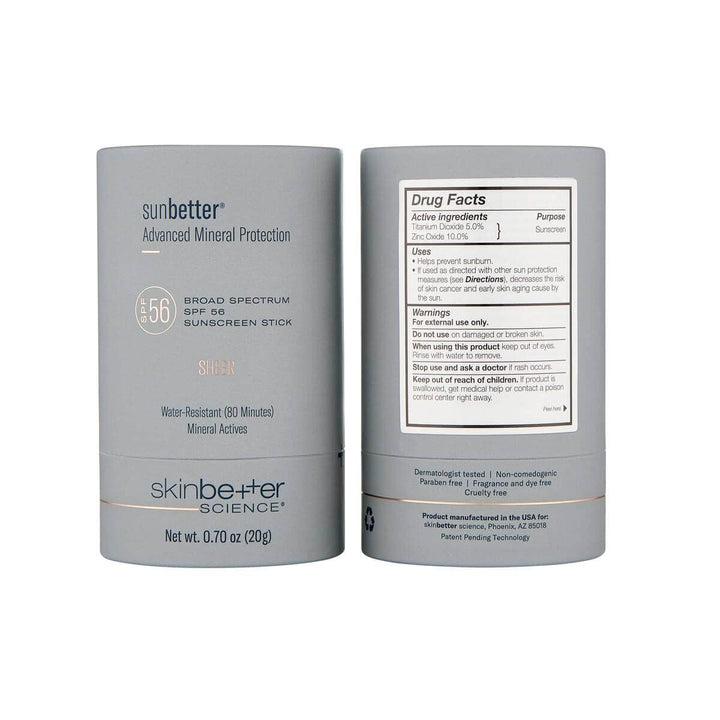 SkinBetter sunbetter SHEER SPF 56 Mineral Sunscreen Stick