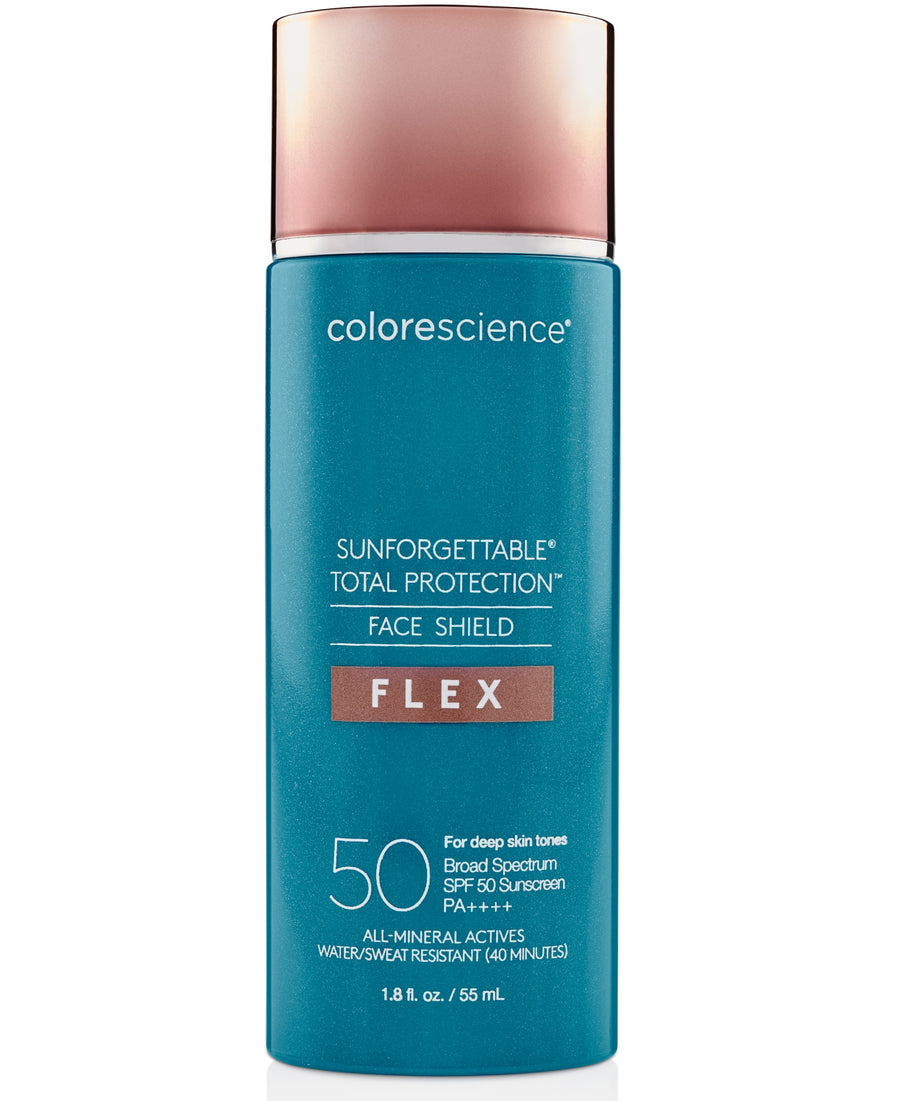 colorscience Sunforgettable Face Shield Flex sunscreen for deep skin tones